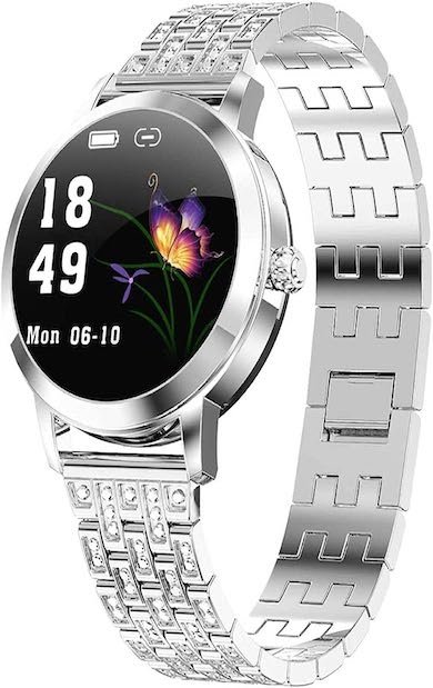 Reloj deportivo mujer plateado